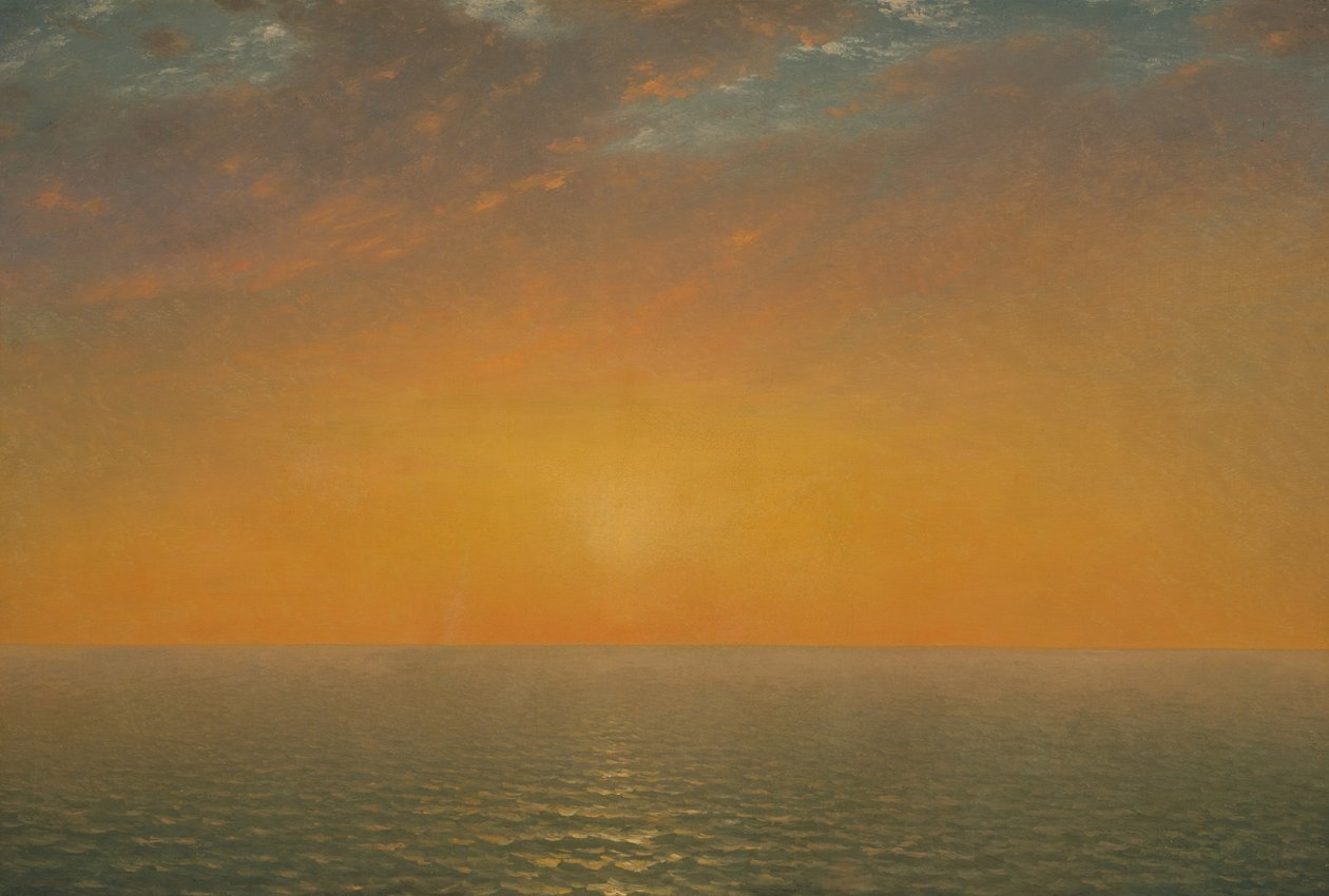 Denizde Günbatımı by John Frederick Kensett