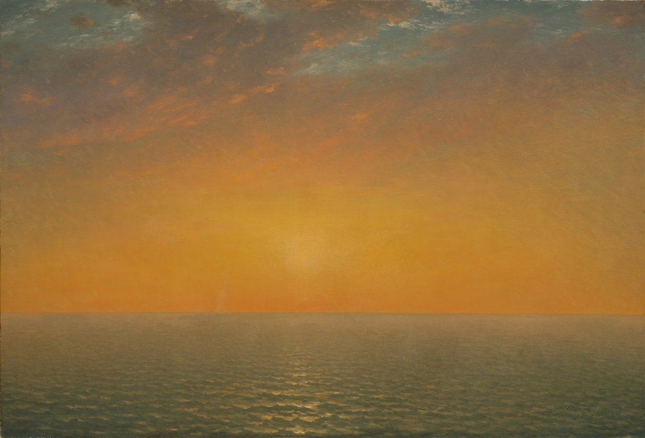 Denizde Gün Batımı, 1872. by John Frederick Kensett