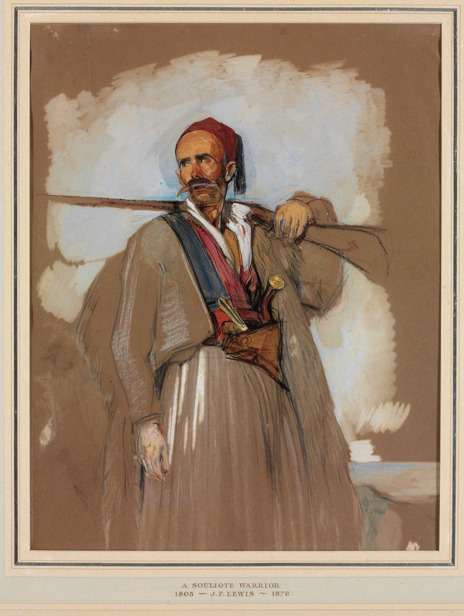 Bir Suliote Savaşçısı by John Frederick Lewis