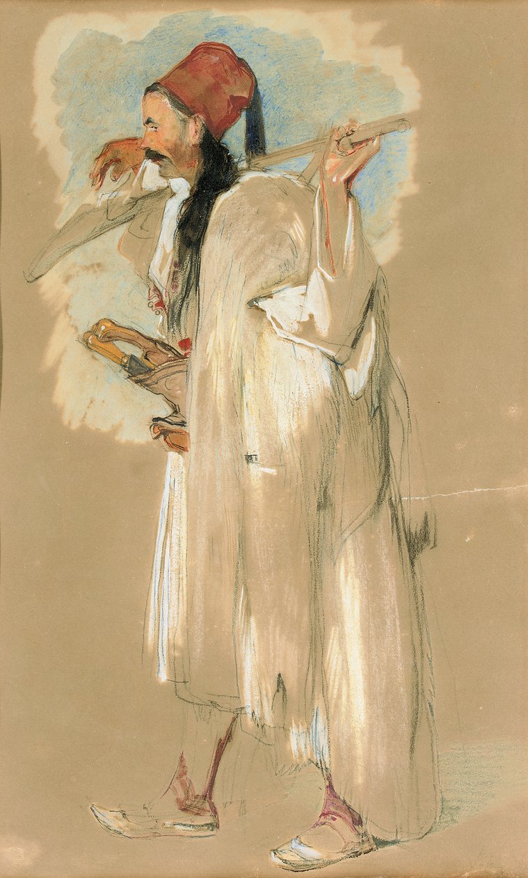 Bir Suliote Savaşçısı by John Frederick Lewis