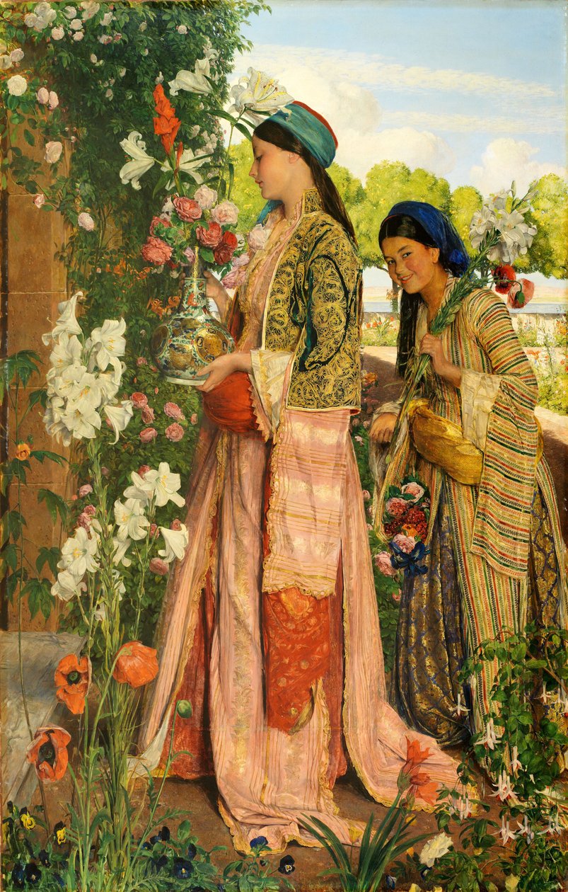 Zambak Auratum, 1871 by John Frederick Lewis