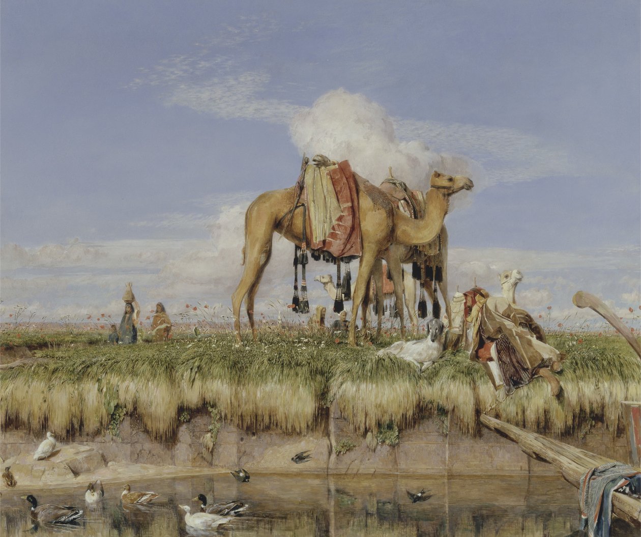 Nil kıyısında, Yukarı Mısır by John Frederick Lewis
