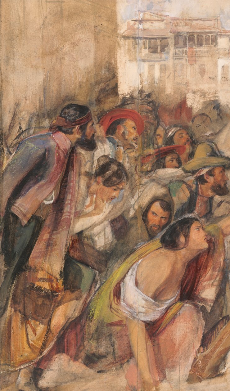 Don Carlos'un Bildirisi Çalışması by John Frederick Lewis