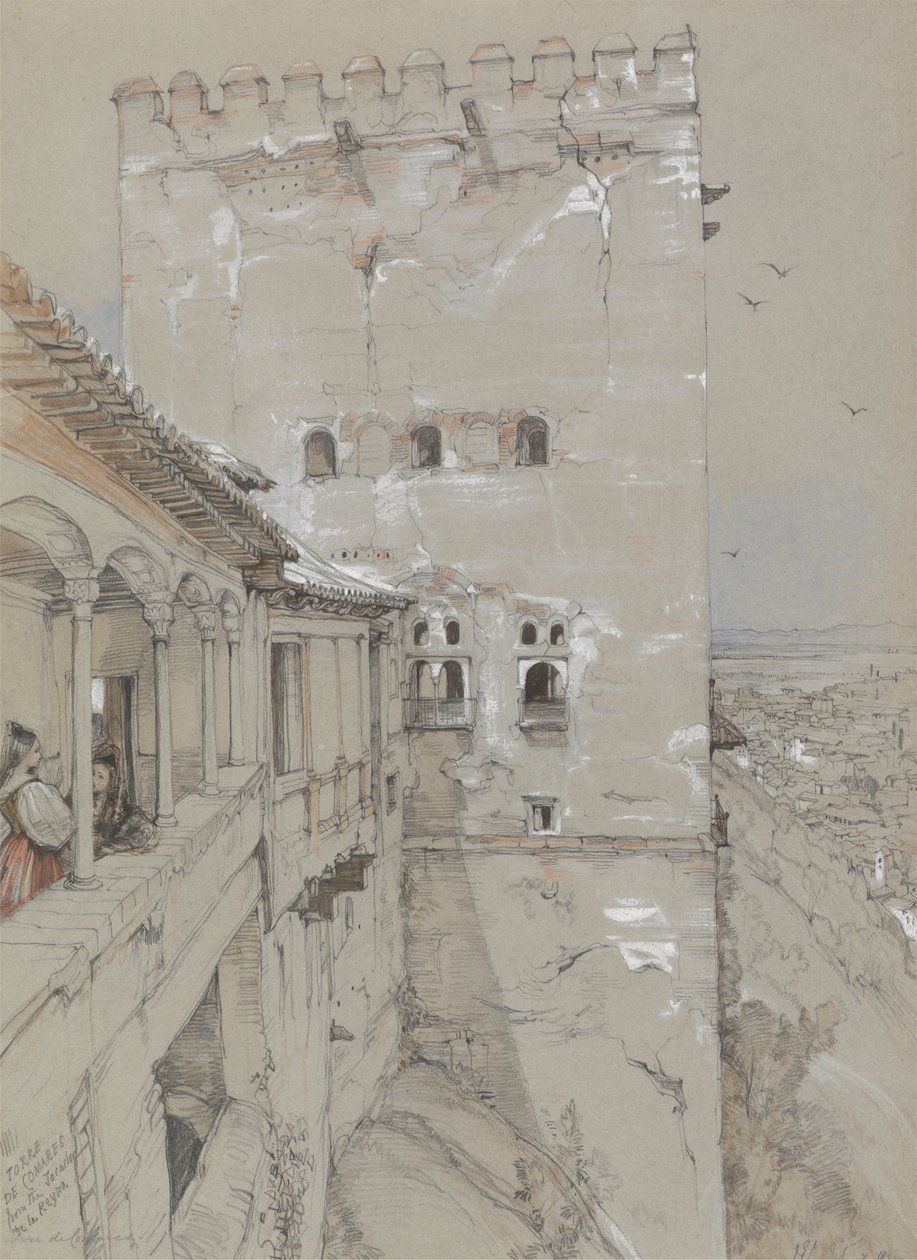 Torre de Comares, Elhamra, 1835 by John Frederick Lewis