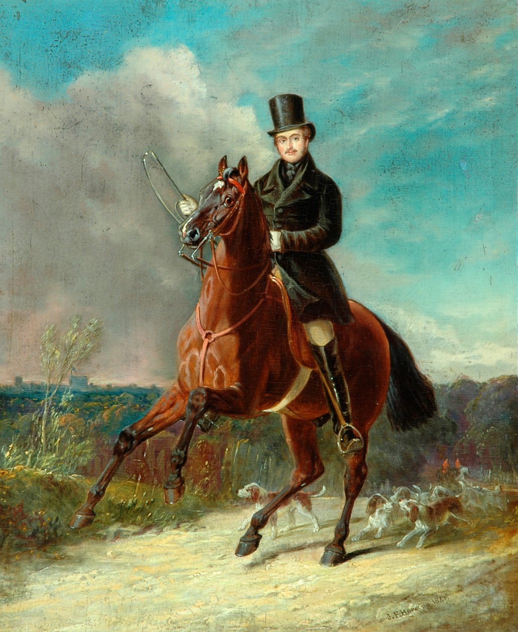 At Sırtında Prens Eşi, 1841 by John Frederick Herring Senior
