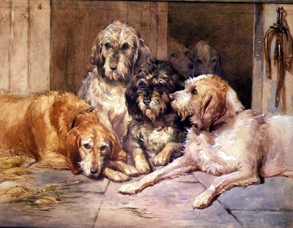Otter Hounds by John Frederick Tayler