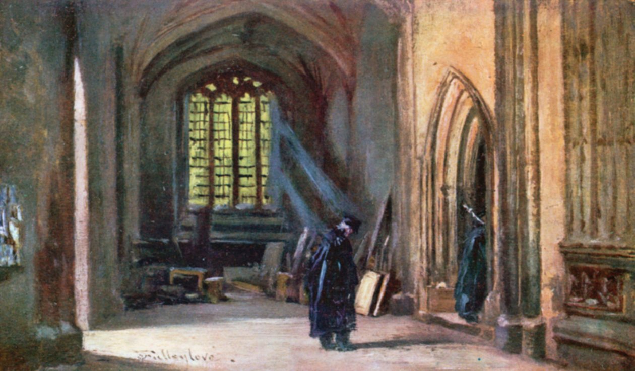 İlahiyat Fakültesine Giriş (renkli taş baskı) by John Fulleylove