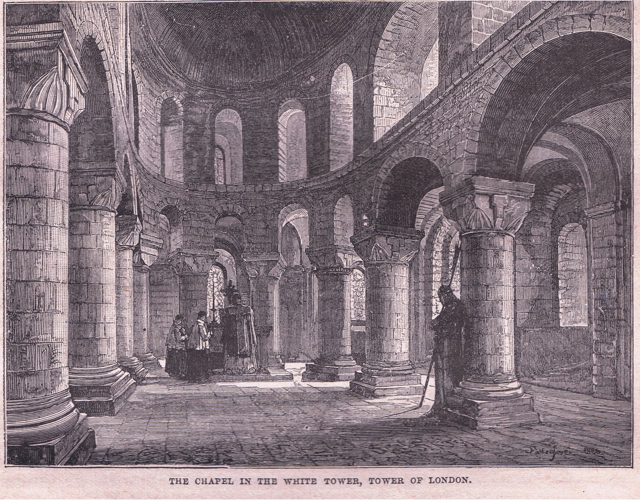 Beyaz Kule'deki Şapel, Londra Kulesi by John Fulleylove