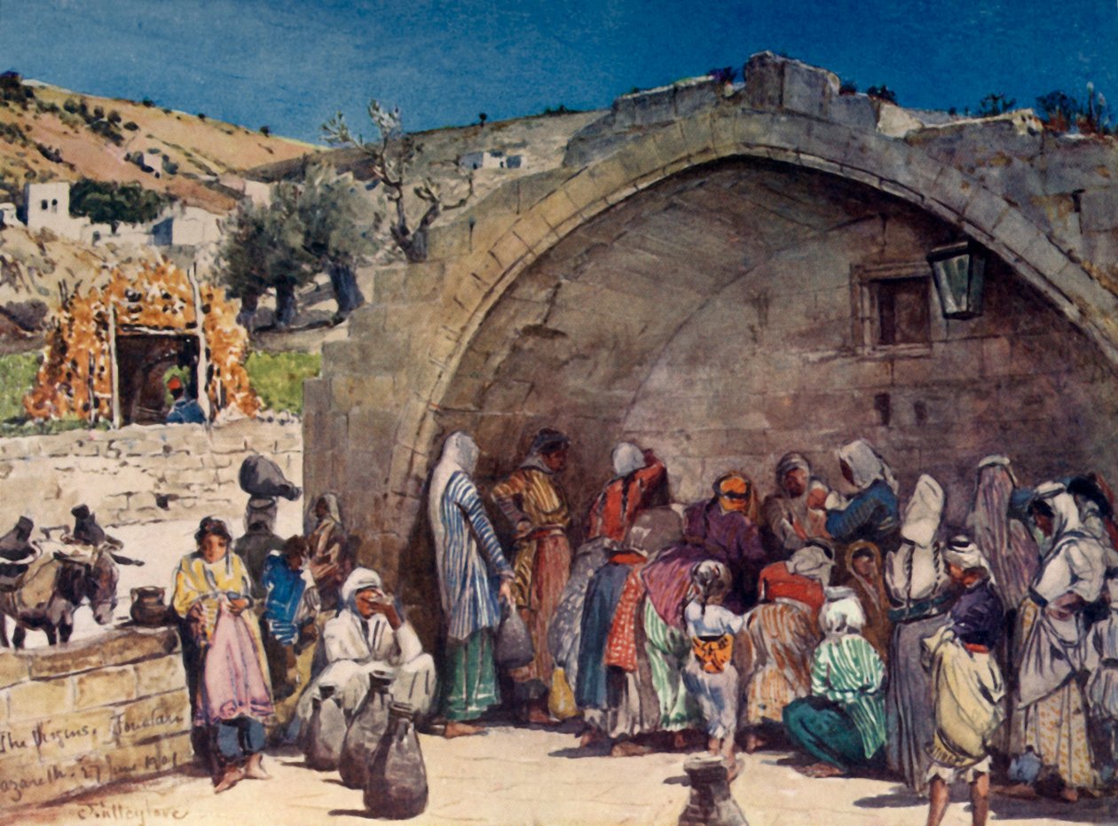 Nasıra'daki Bakire Çeşmesi, 1902. by John Fulleylove