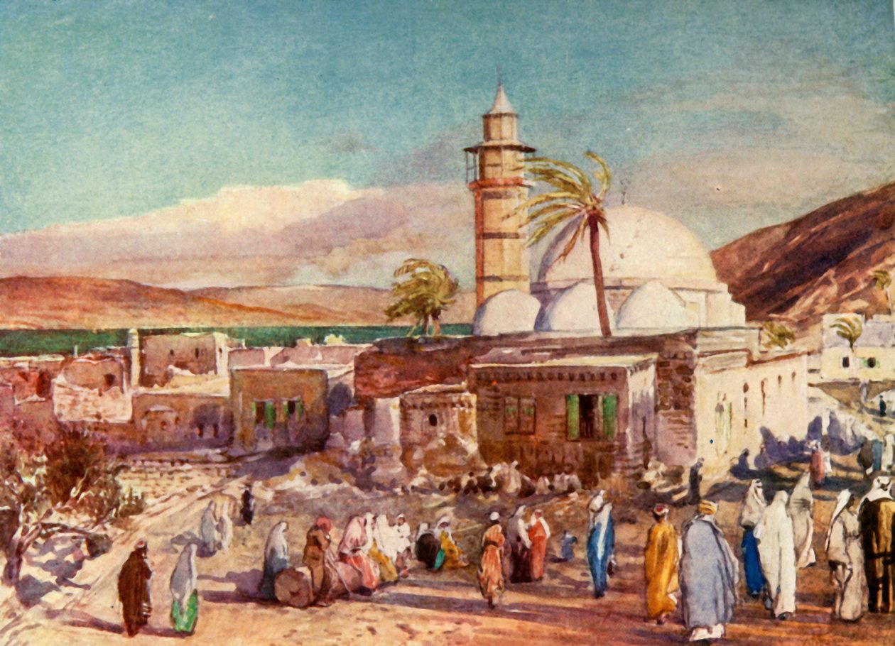 Tiberias Camii ve Celile Gölü, 1902. by John Fulleylove