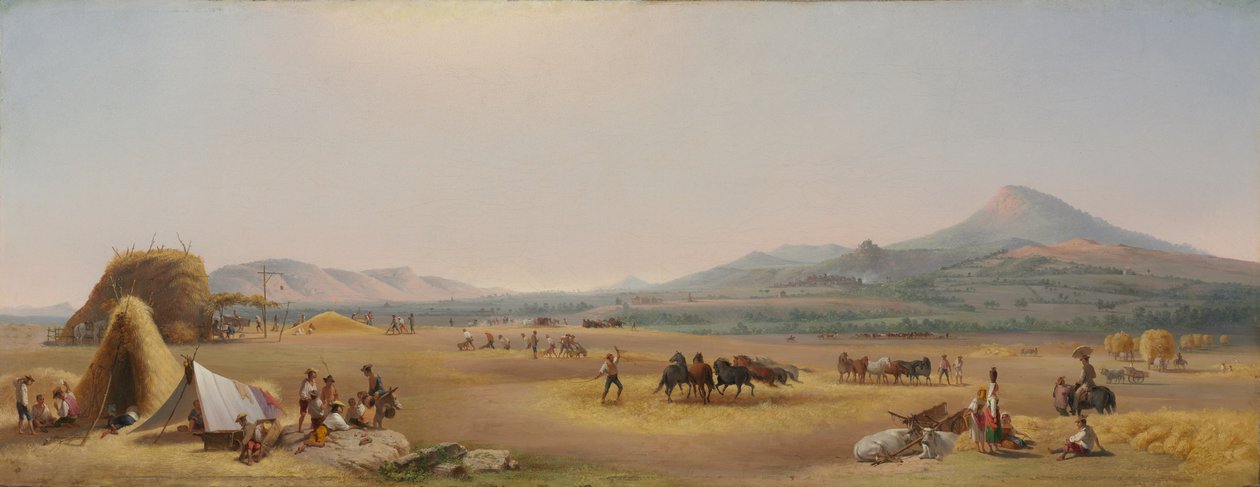 Roma Campagna#39;sında hasat by John Gadsby Chapman