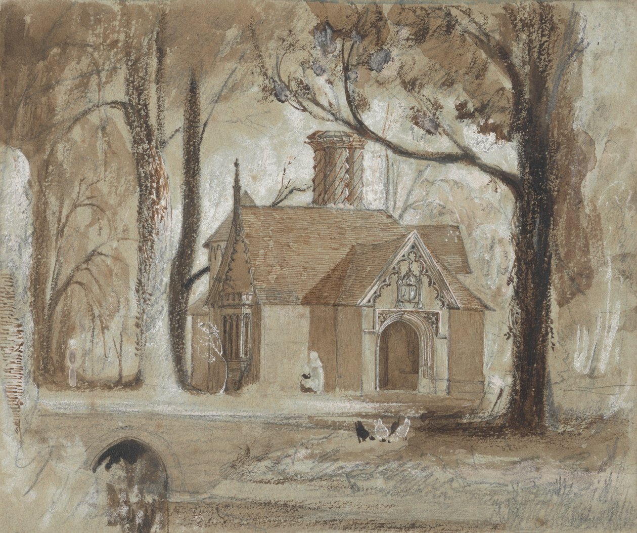 Fulham Sarayı, Porter'ın Köşkü by John Gendall