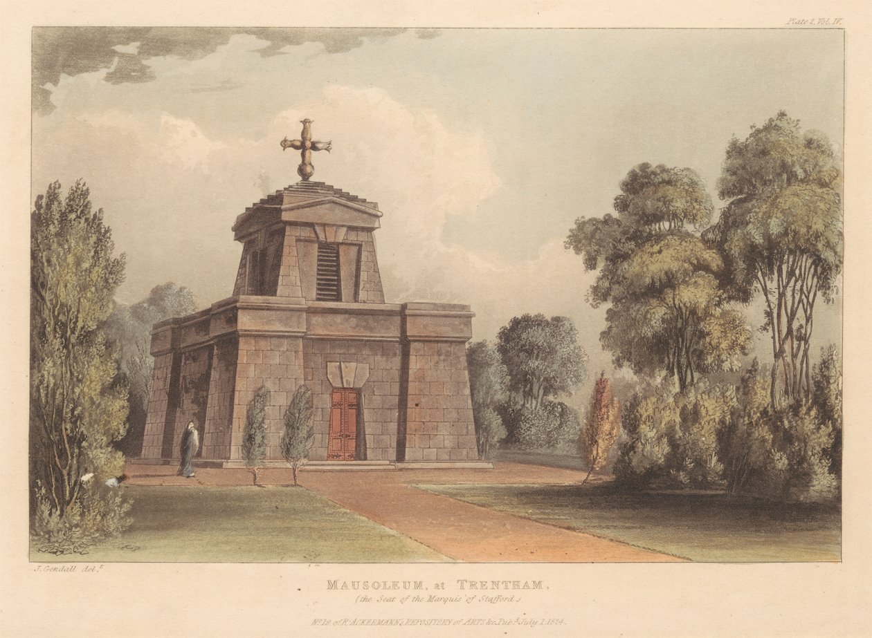 Trentham'daki Mozole (Stratford Markisinin Koltuğu) by John Gendall
