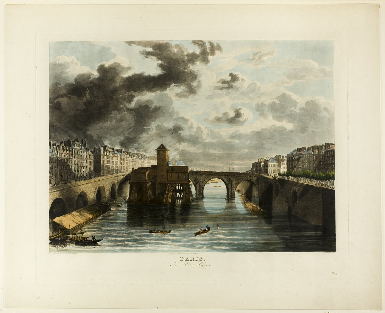 Paris, Pont-au-Change by John Gendall