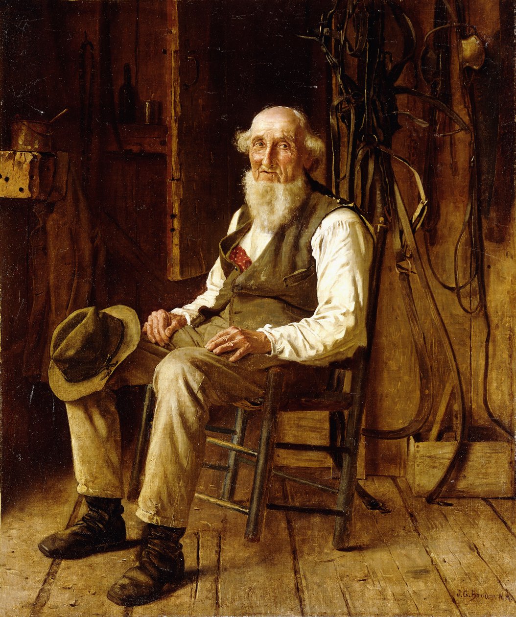 Bir Anın Tefekkürü, by John George Brown