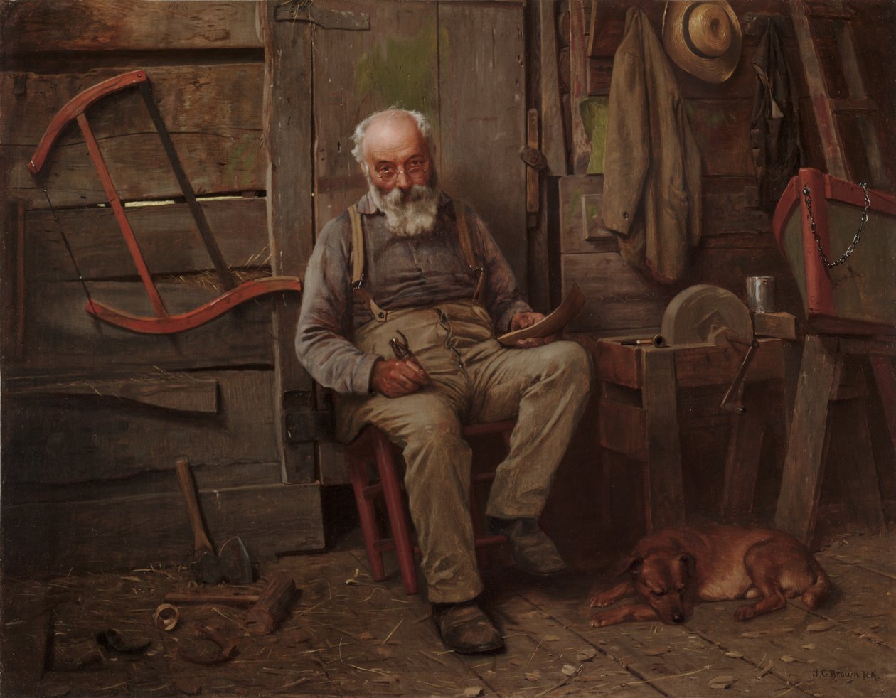 Tekne Üreticisi, c. 1904. by John George Brown