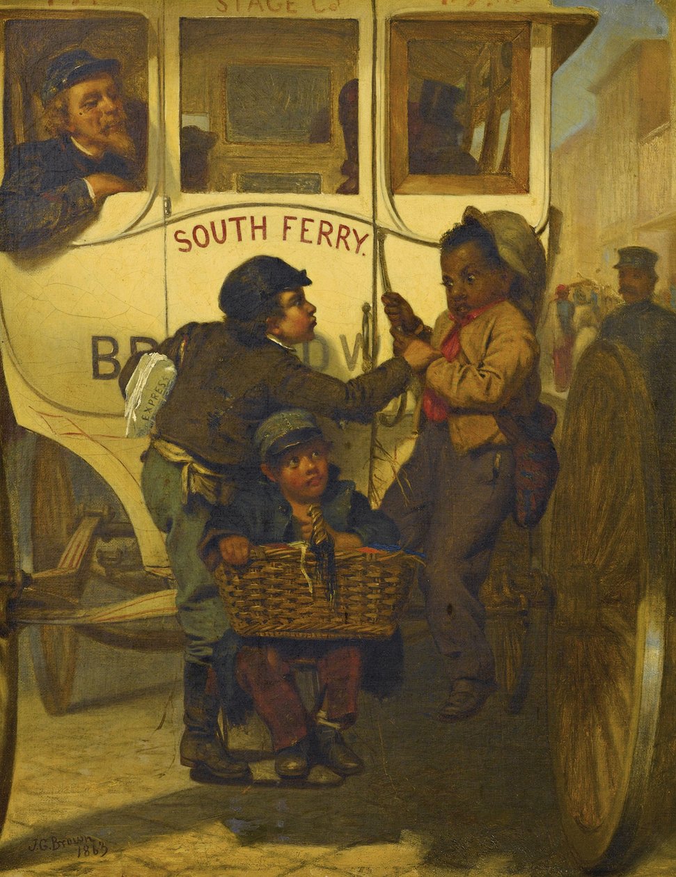 Bu Hatta Renkli İnsanlara Girilmez, 1863 by John George Brown