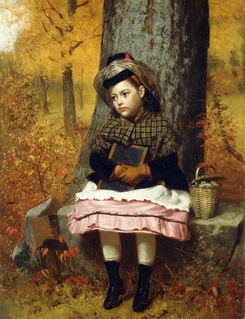 Okula Bağlı, 1873 by John George Brown