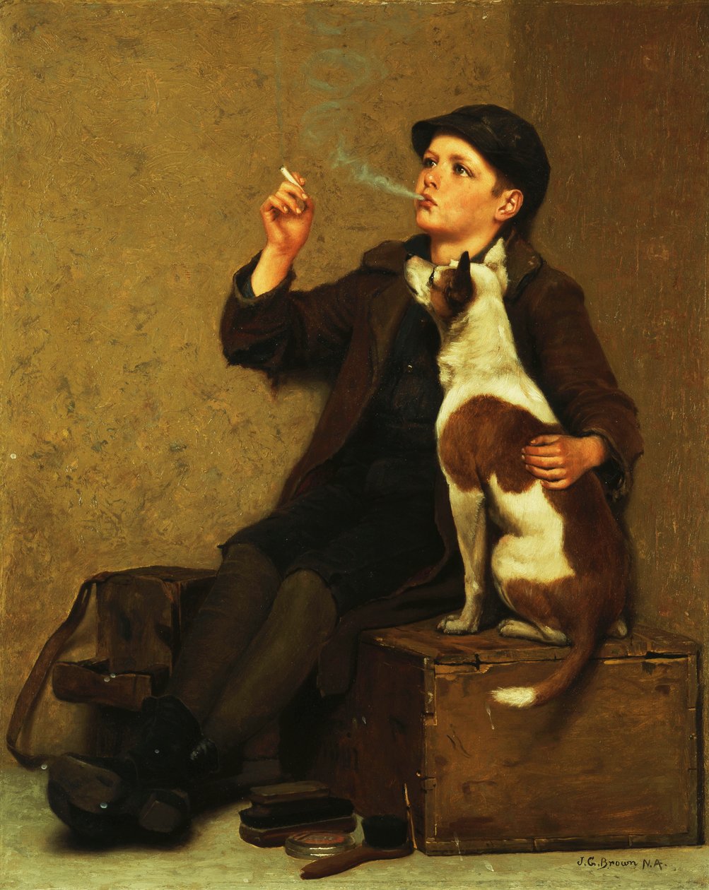Ayakkabı boyacısı, by John George Brown