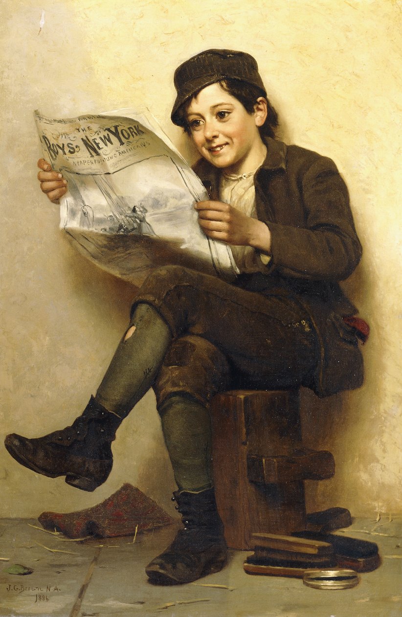 The Boys" New York, 1886 by John George Brown