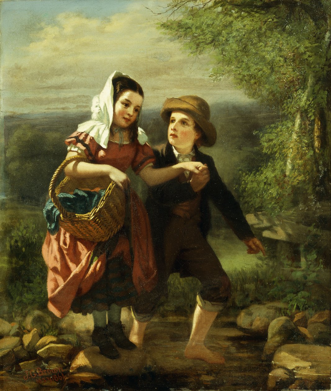 Piknik, 1861 by John George Brown