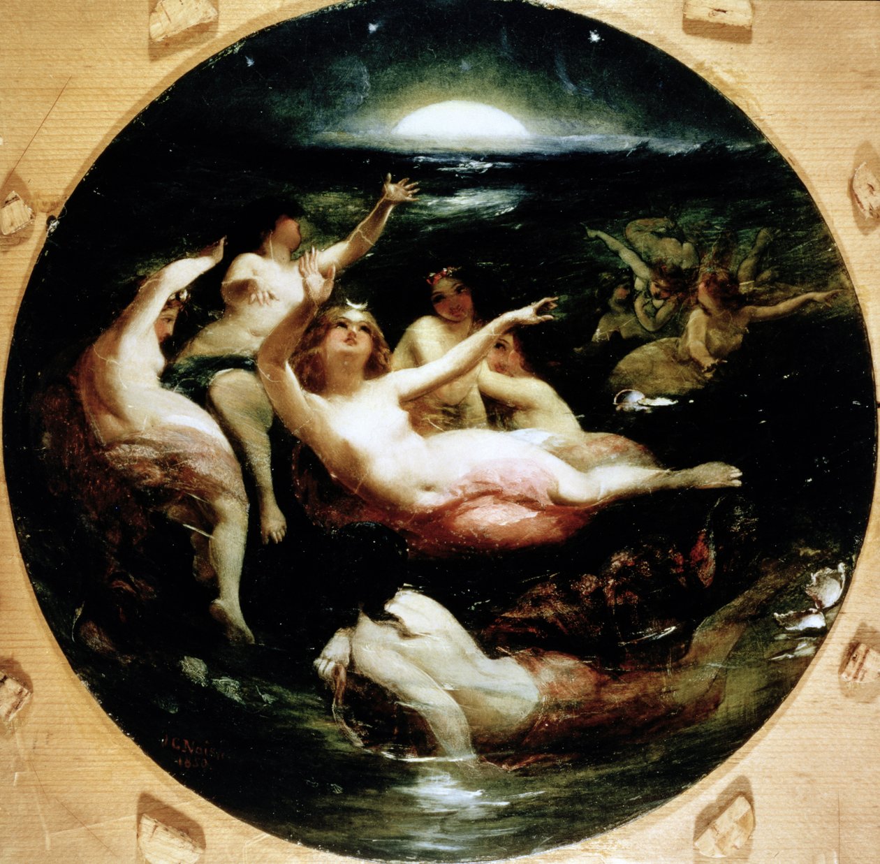 Diana ve Perileri, 1850 by John George Naish
