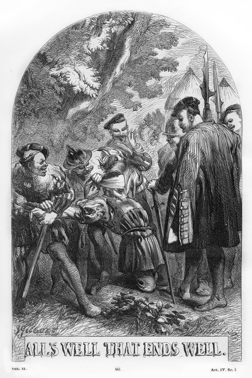 İyi Biten Her Şey İyidir, William Shakespeare by John Gilbert