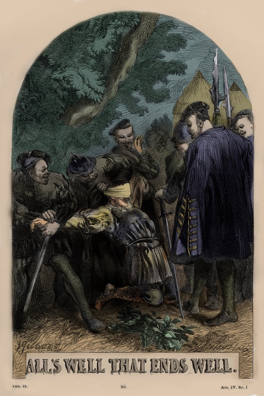İyi Biten Her Şey İyidir, William Shakespeare by John Gilbert