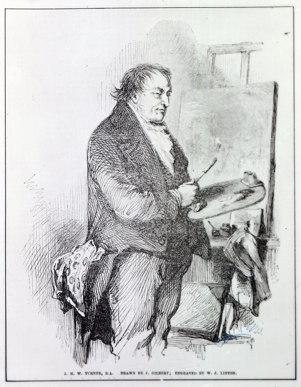 Joseph Mallord William Turner, W.J. Linton tarafından oyulmuş, c.1837 (gravür) by John Gilbert