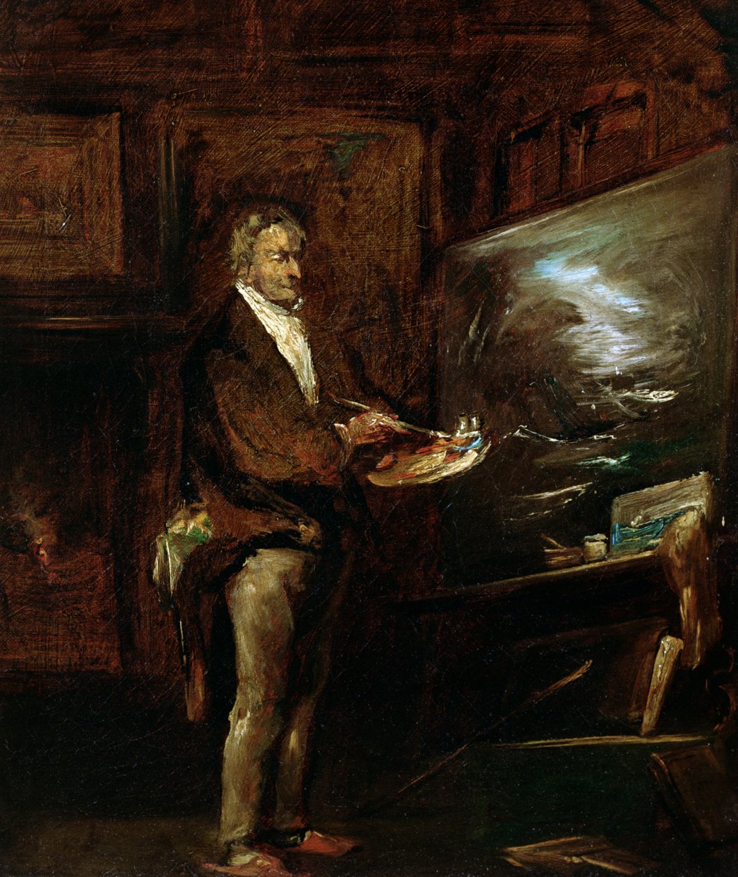 Joseph Mallord William Turner'ın (1775-1851) portresi, 1845 dolayları by John Gilbert