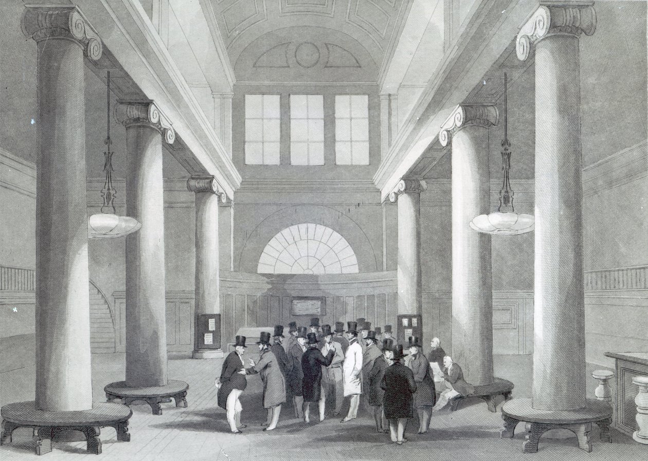 Henry Melville tarafından kazınmış Menkul Kıymetler Borsası, 1842 dolayları by John Gilbert