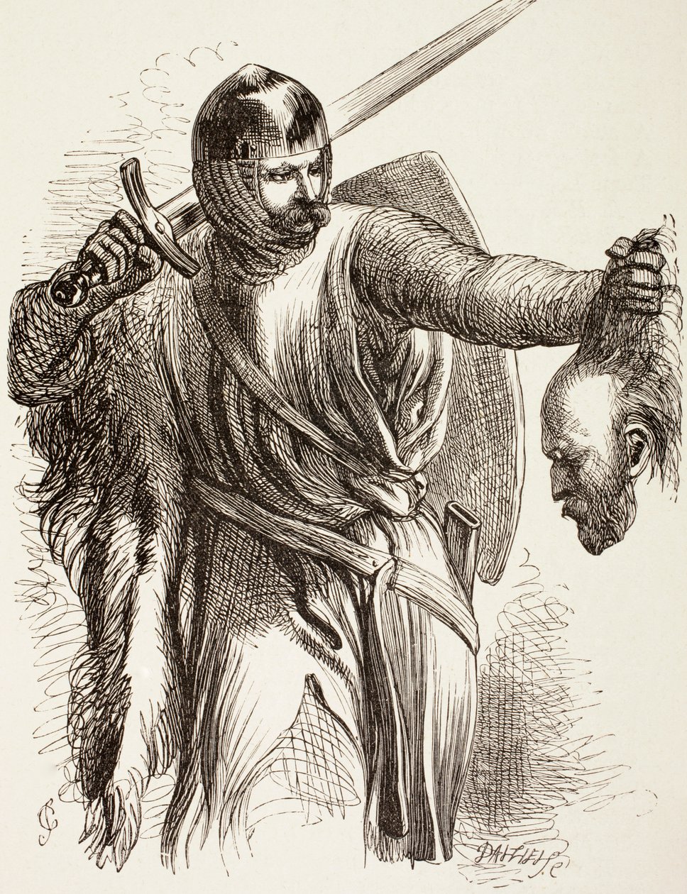 Avusturya Kafalı Piç, 1890 by John Gilbert