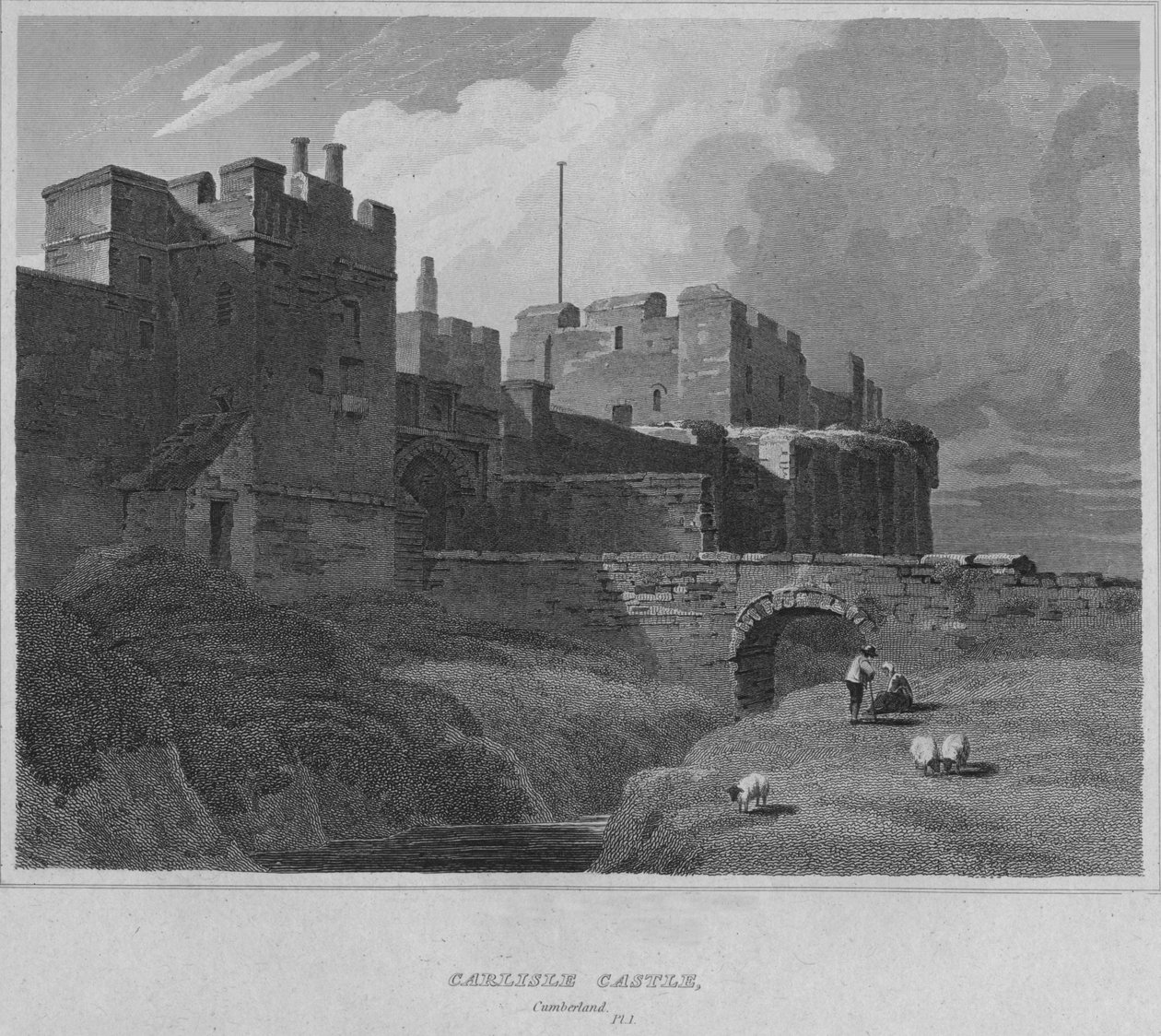 Carlisle Kalesi, Cumberland, 1814 by John Greig