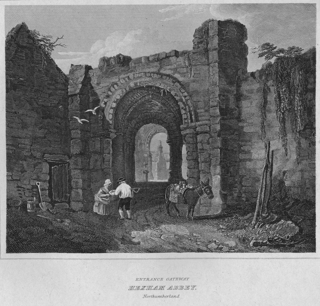 Giriş Geçidi - Hexham Manastırı, Northumberland, 1814 by John Greig