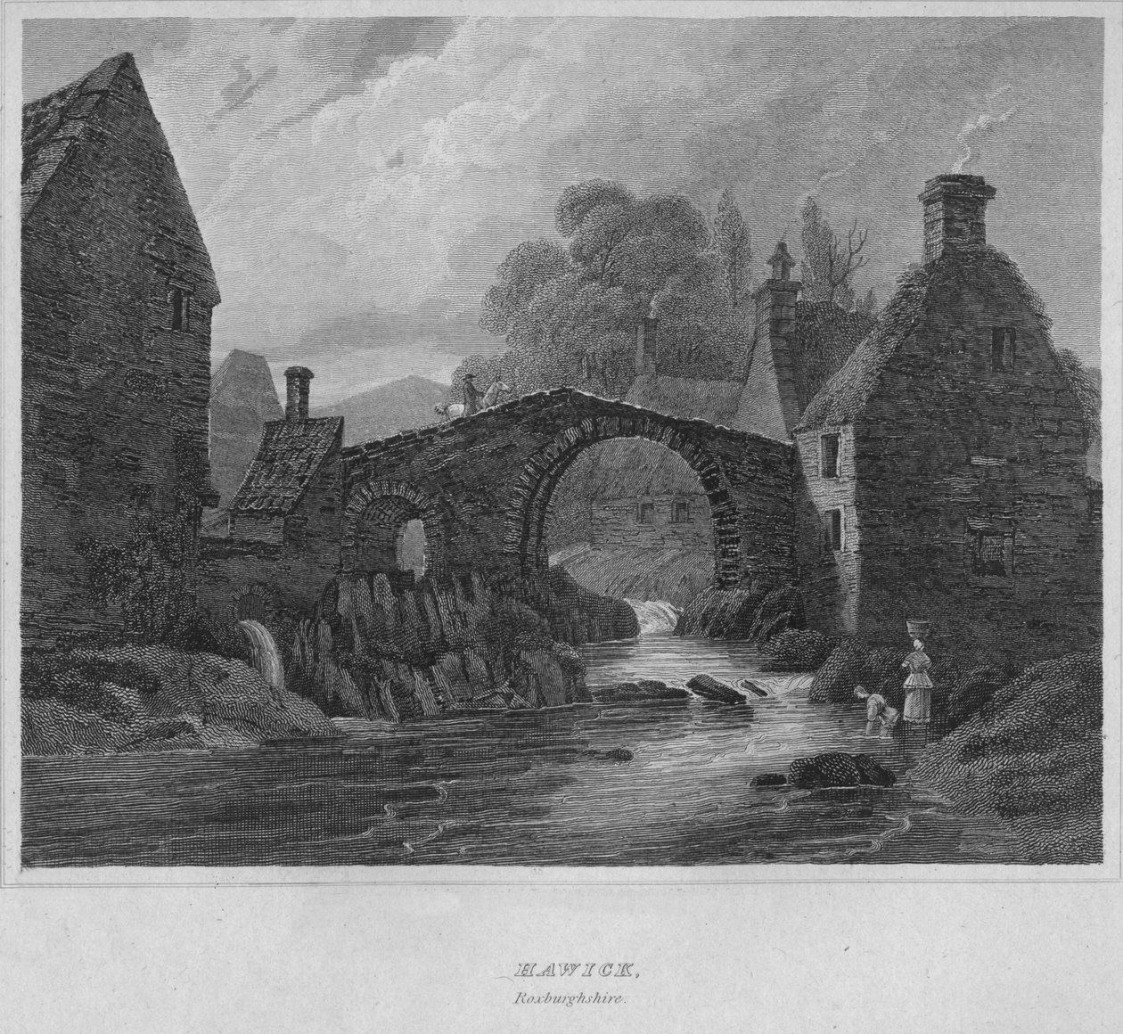Hawick, Roxburghshire, 1814 by John Greig