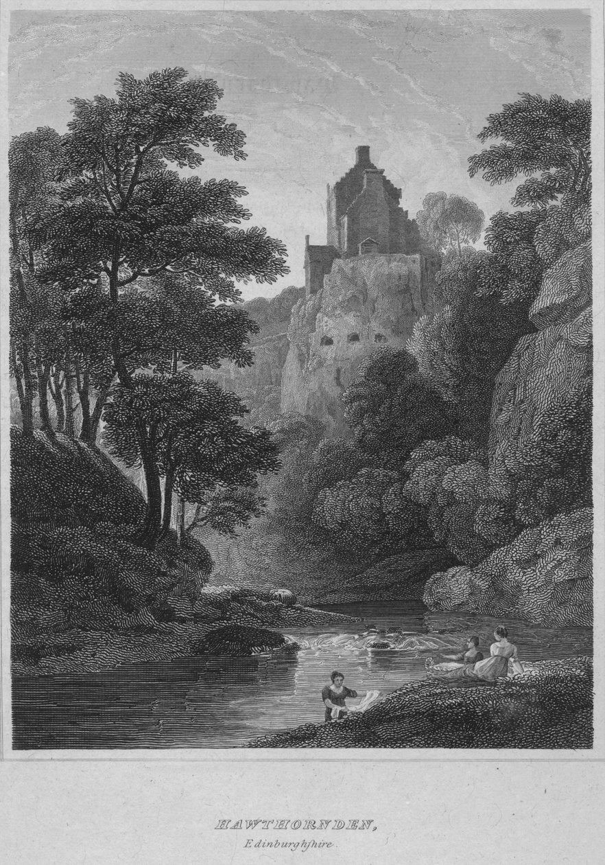 Hawthornden, Edinburgshire, 1814 by John Greig