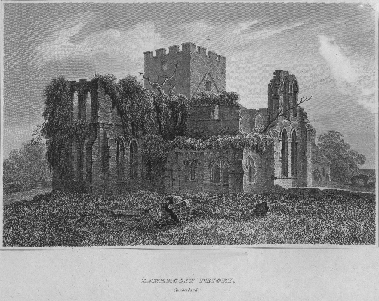 Lanercost Manastırı, Cumberland, 1814 by John Greig