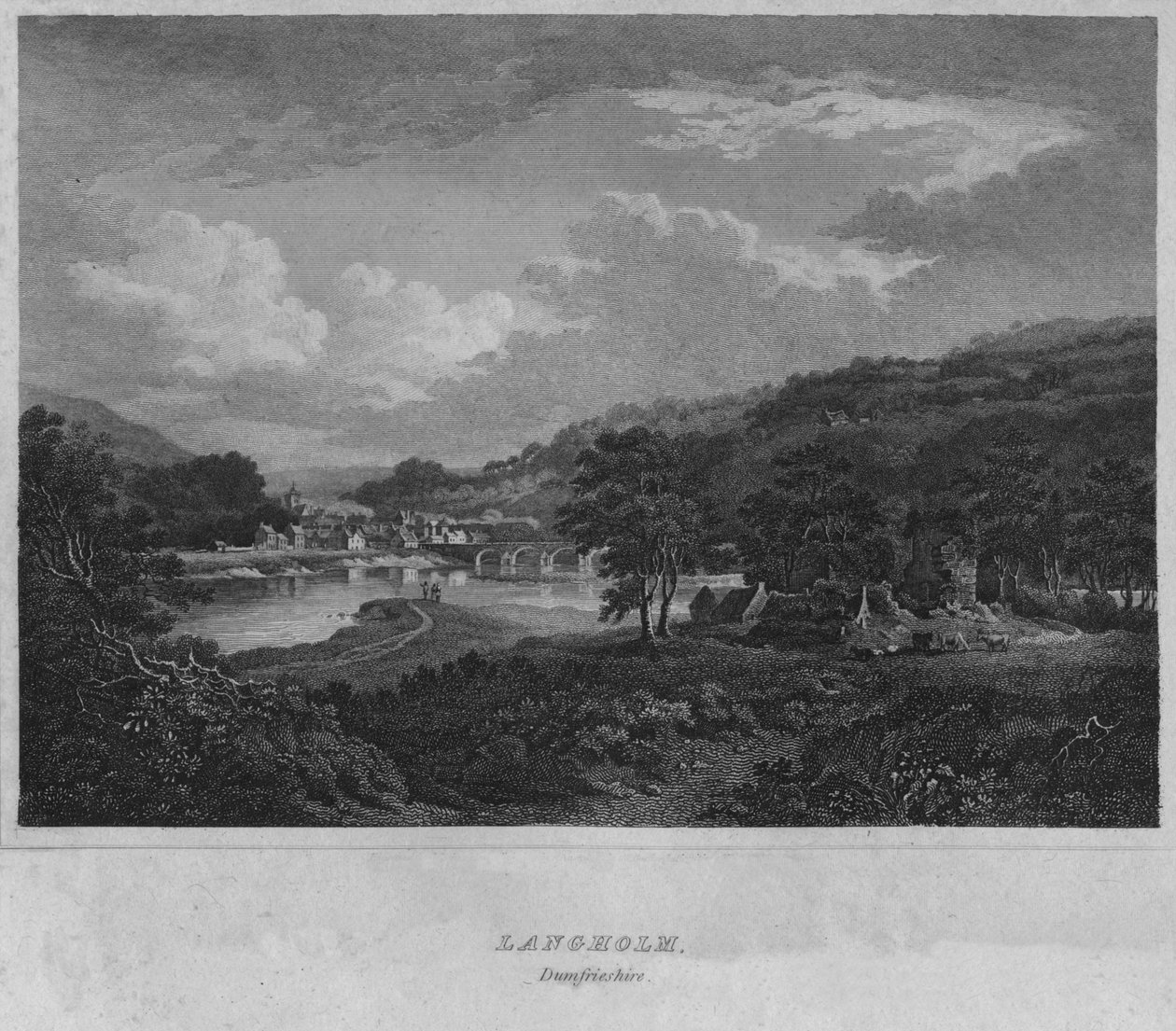 Langholm, Dumfrieshire, 1814 by John Greig