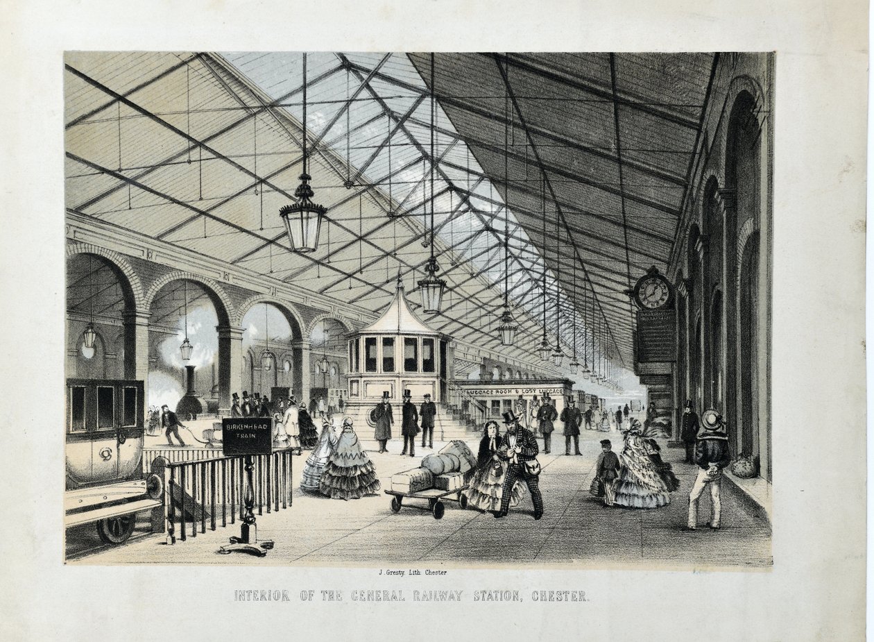 Genel Tren İstasyonu#39;nun içi, Chester by John Gresty