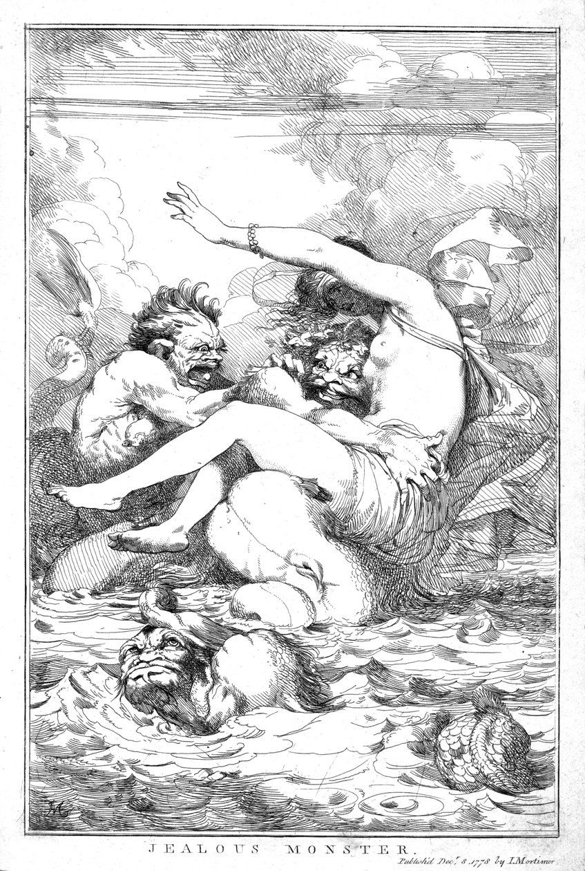 Kıskanç Canavar, 1778 by John Hamilton Mortimer