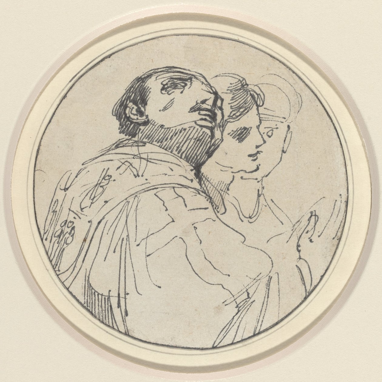 Üç oryantal kafa by John Hamilton Mortimer