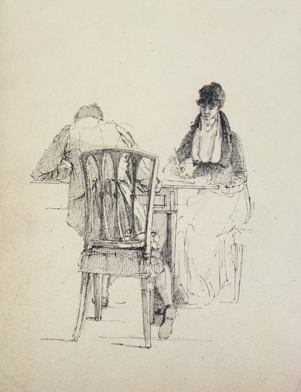 Okuyan Bir Adam, c.1804-30 by John Harden