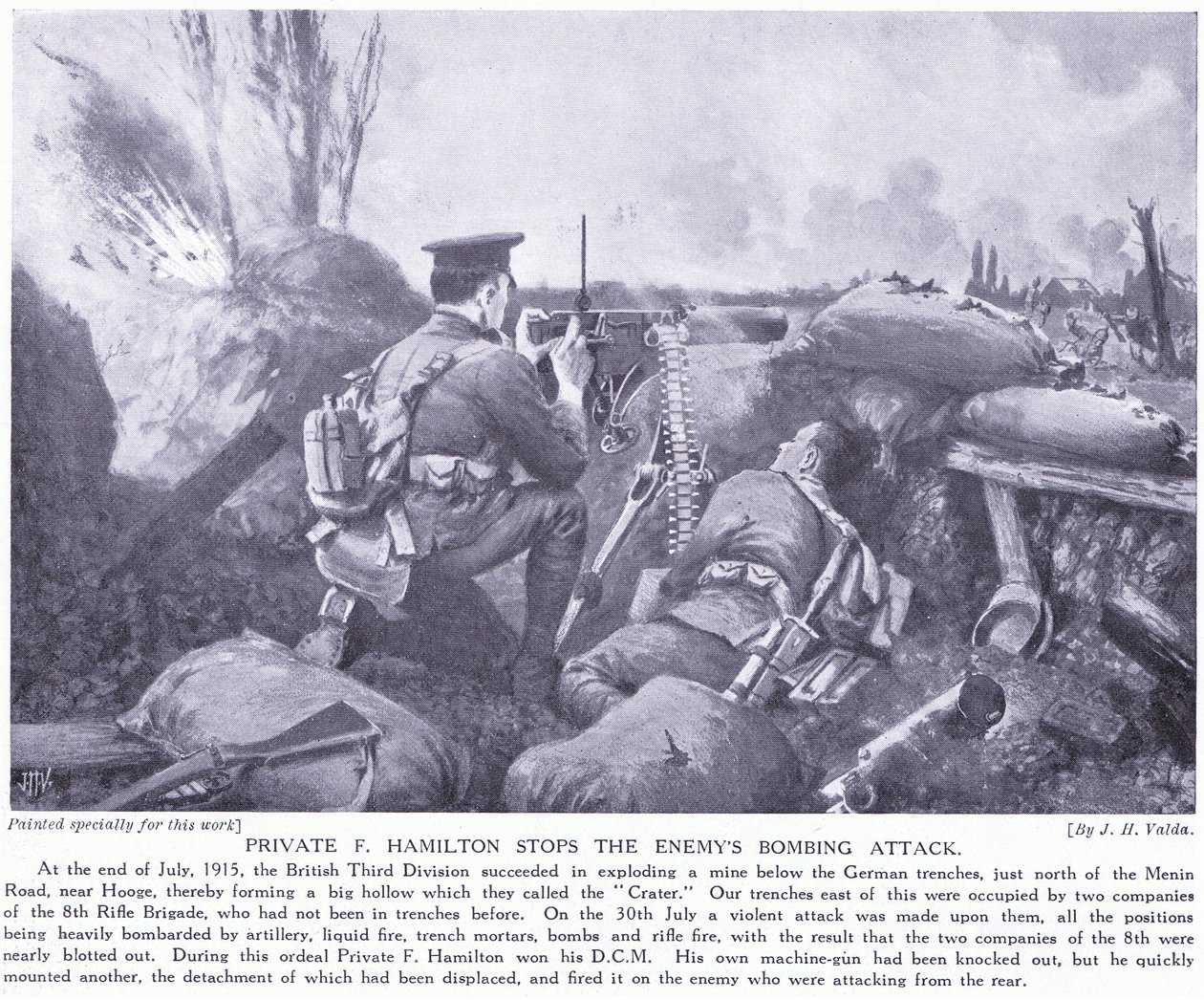 Er F Hamilton, düşmanın Temmuz 1915