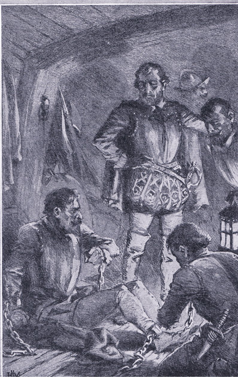Santiago, keşif için önden gönderildi, karaya koştu ve harap oldu, Newnes tarafından yayınlanan Newnes Resimli Bilgi, 1950