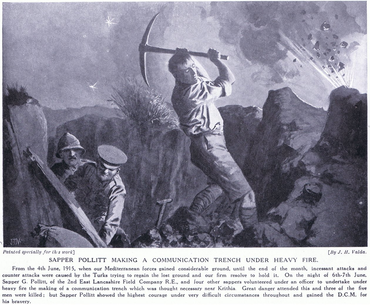 Sapper Pollitt, Haziran 1915