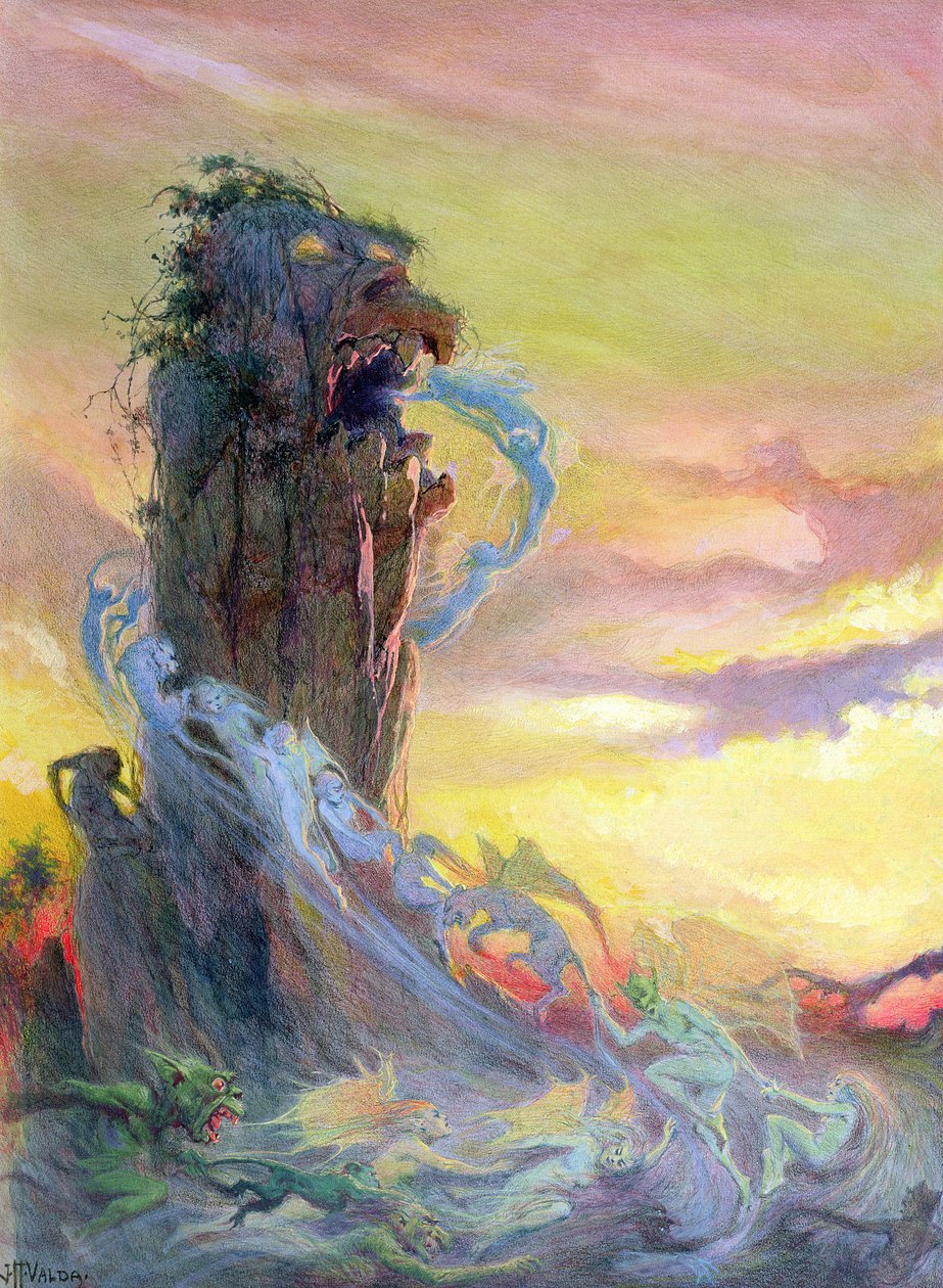 Böylece Tüm İyi ve Kötü Düşünceler Eve Yatağa Gitti (kağıt üzerinde tuvalet ve pastel boya) by John Harris Valda