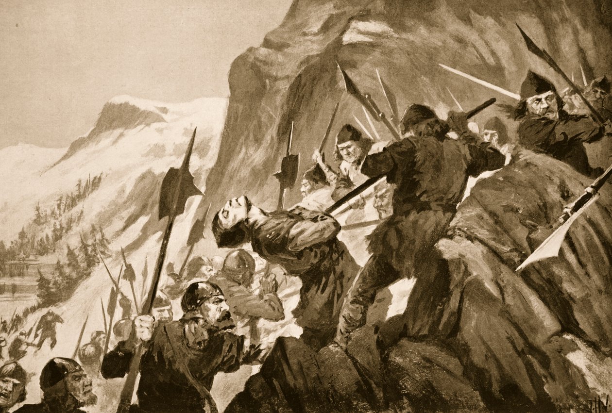 Morgarten Savaşı, 1315 by John Harris Valda