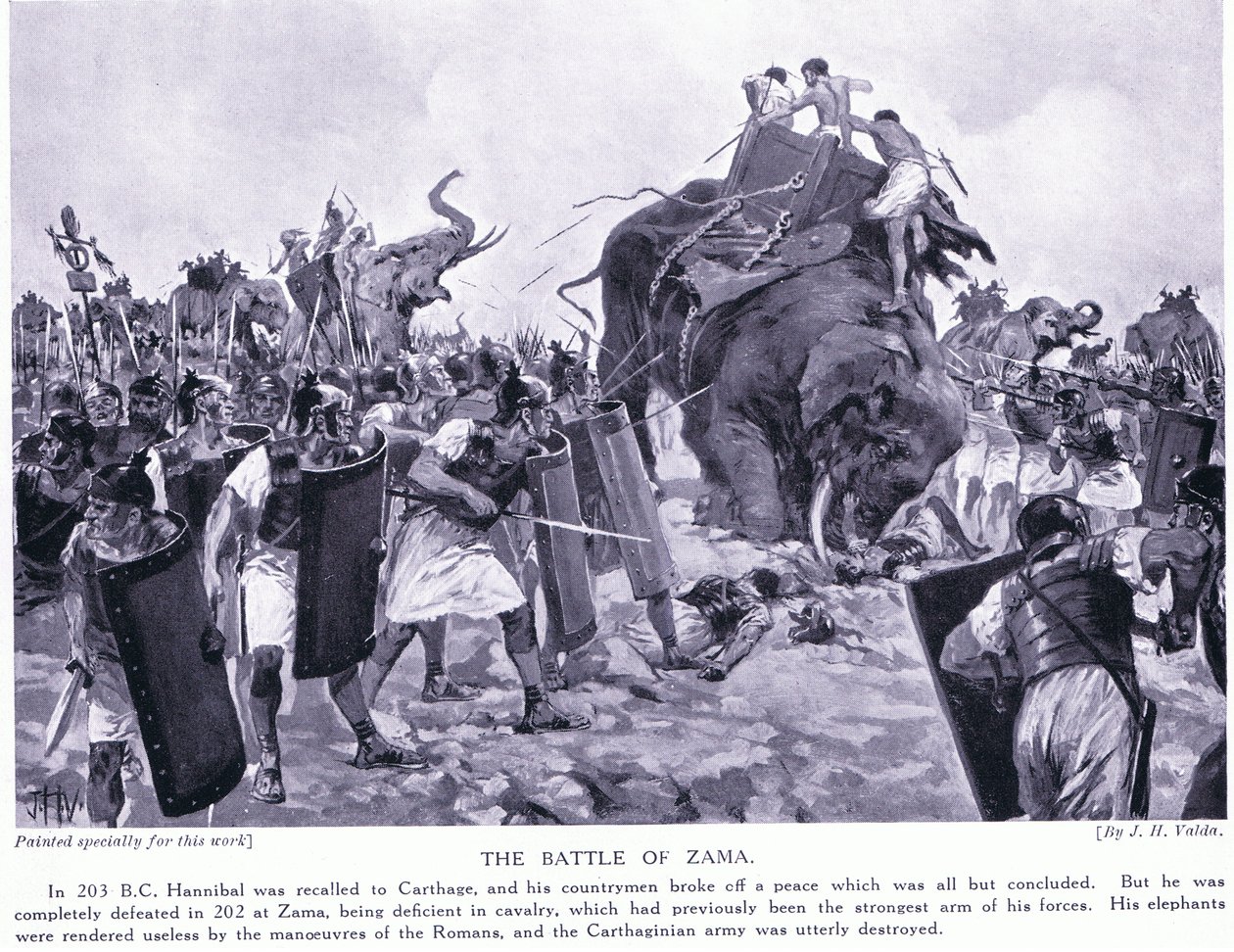 Zama Savaşı 203BC by John Harris Valda