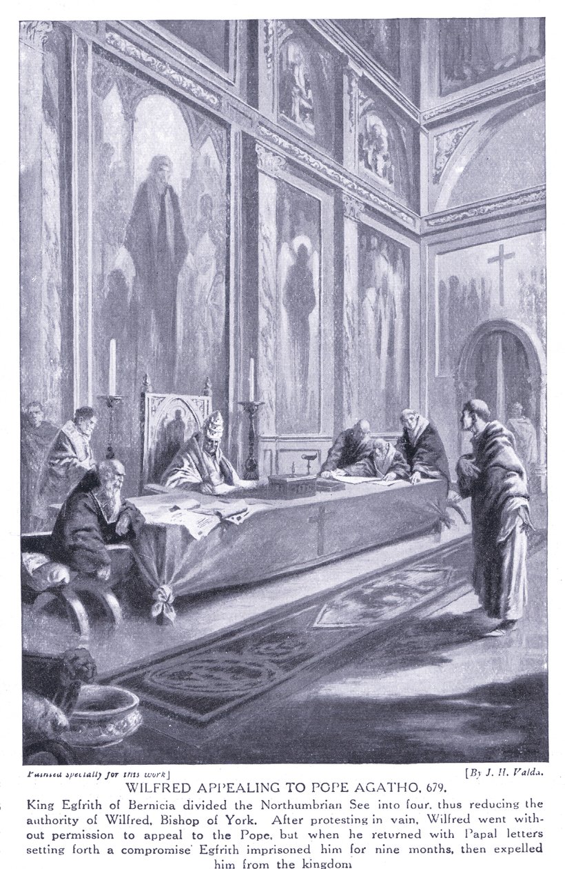 Wilfred, Papa Agatho AD679