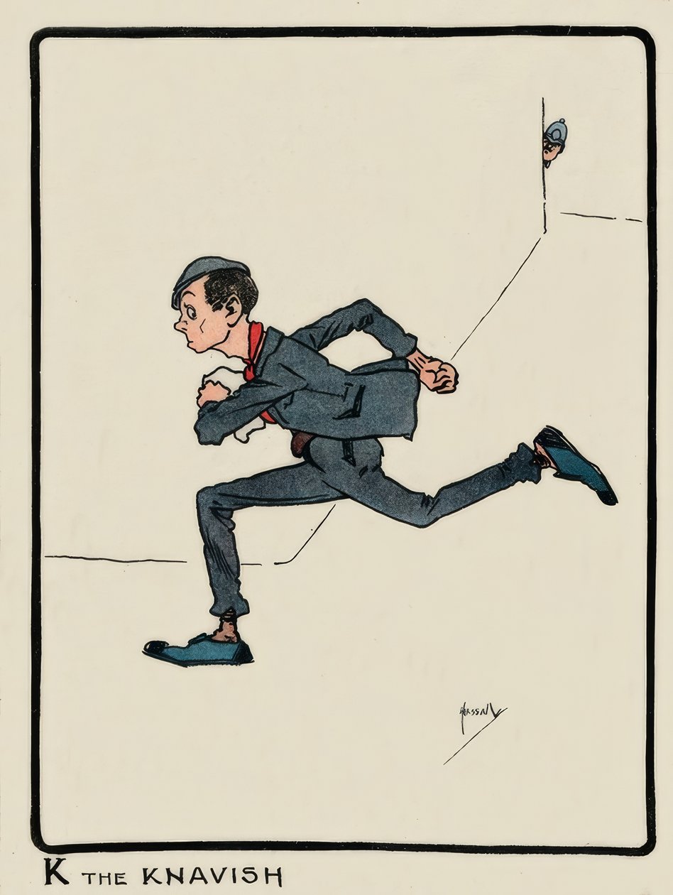 Knavish / J. Hassall / çizim, 1903 by John Hassall